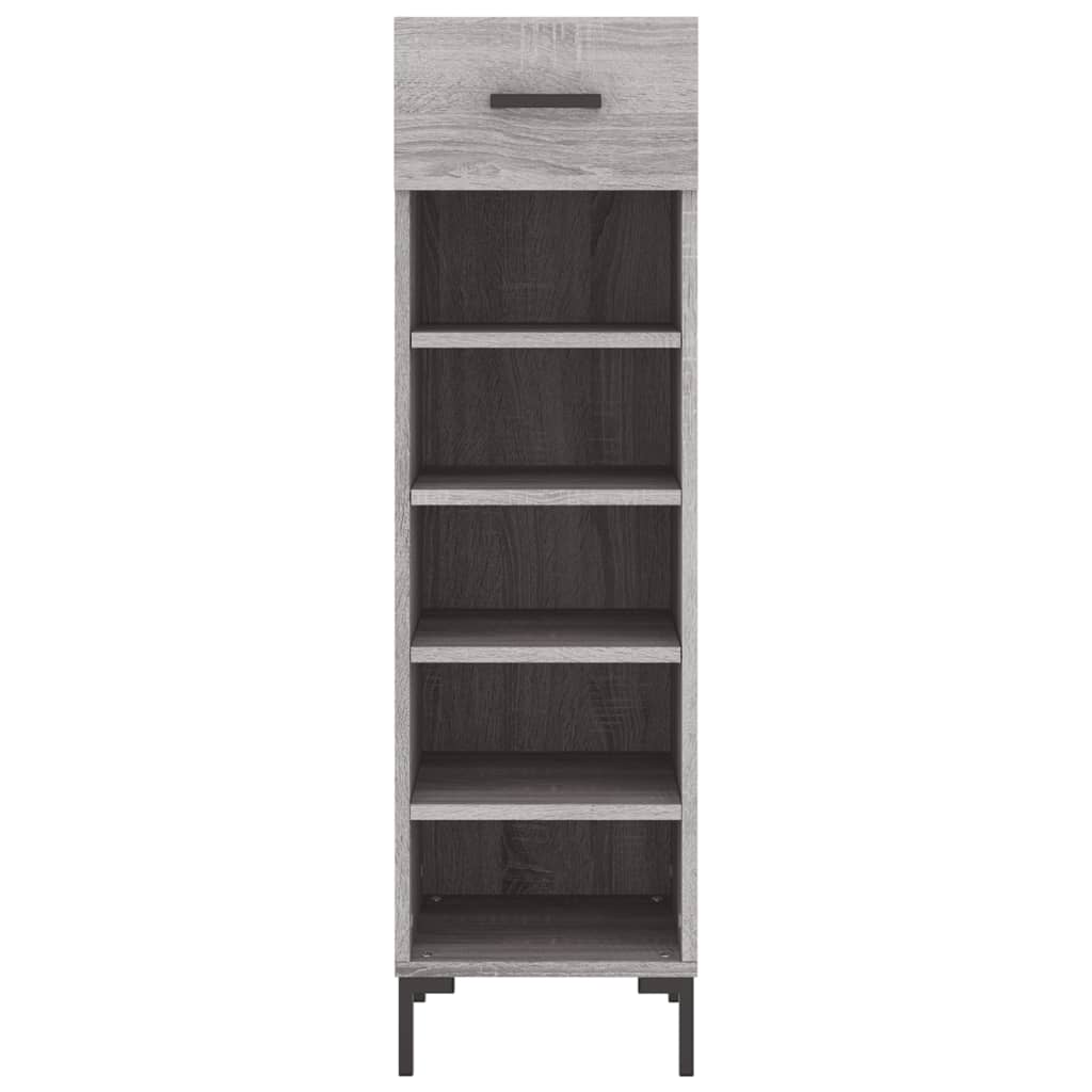 Schuhschrank Grau Sonoma 30x35x105 cm Holzwerkstoff