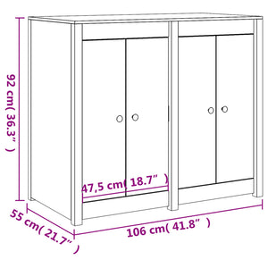 vidaXL Outdoor-Küchenschrank Massivholz Douglasie