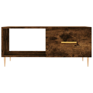 vidaXL Couchtisch Räuchereiche 90x50x40 cm Holzwerkstoff