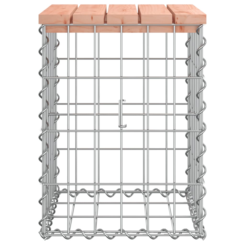 vidaXL Gartenbank aus Gabionen 33x31x42 cm Massivholz Douglasie