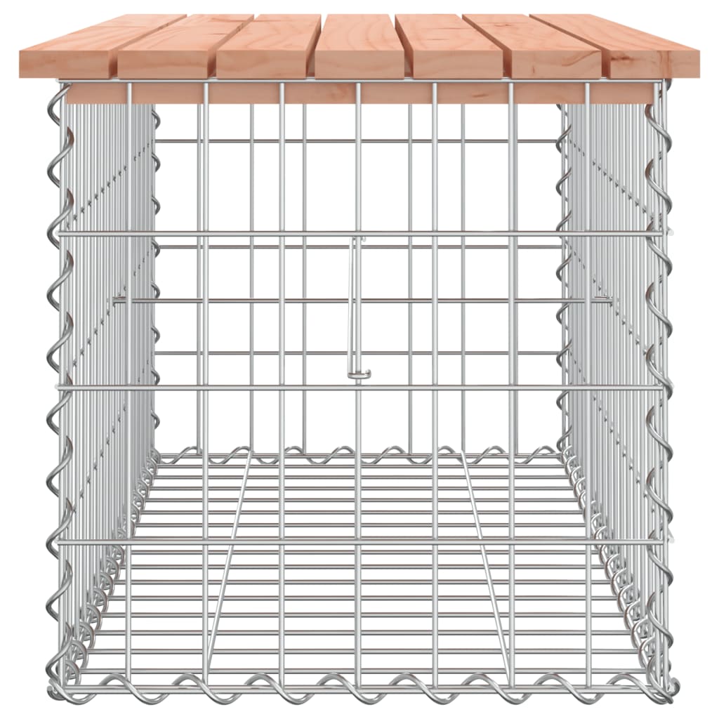 vidaXL Gartenbank aus Gabionen 83x44x42 cm Massivholz Douglasie