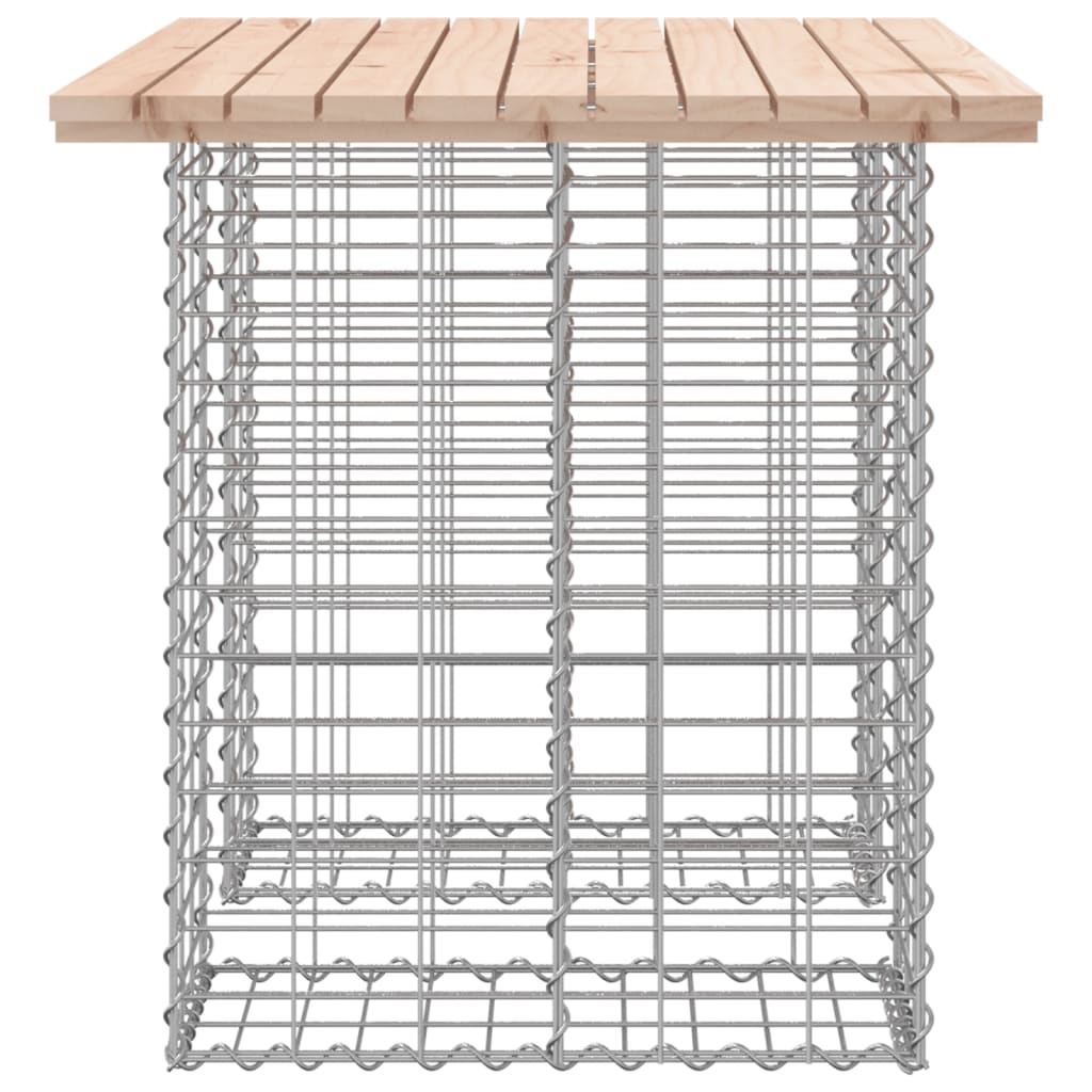 vidaXL Gartenbank aus Gabionen 100x70x72 cm Massivholz Kiefer