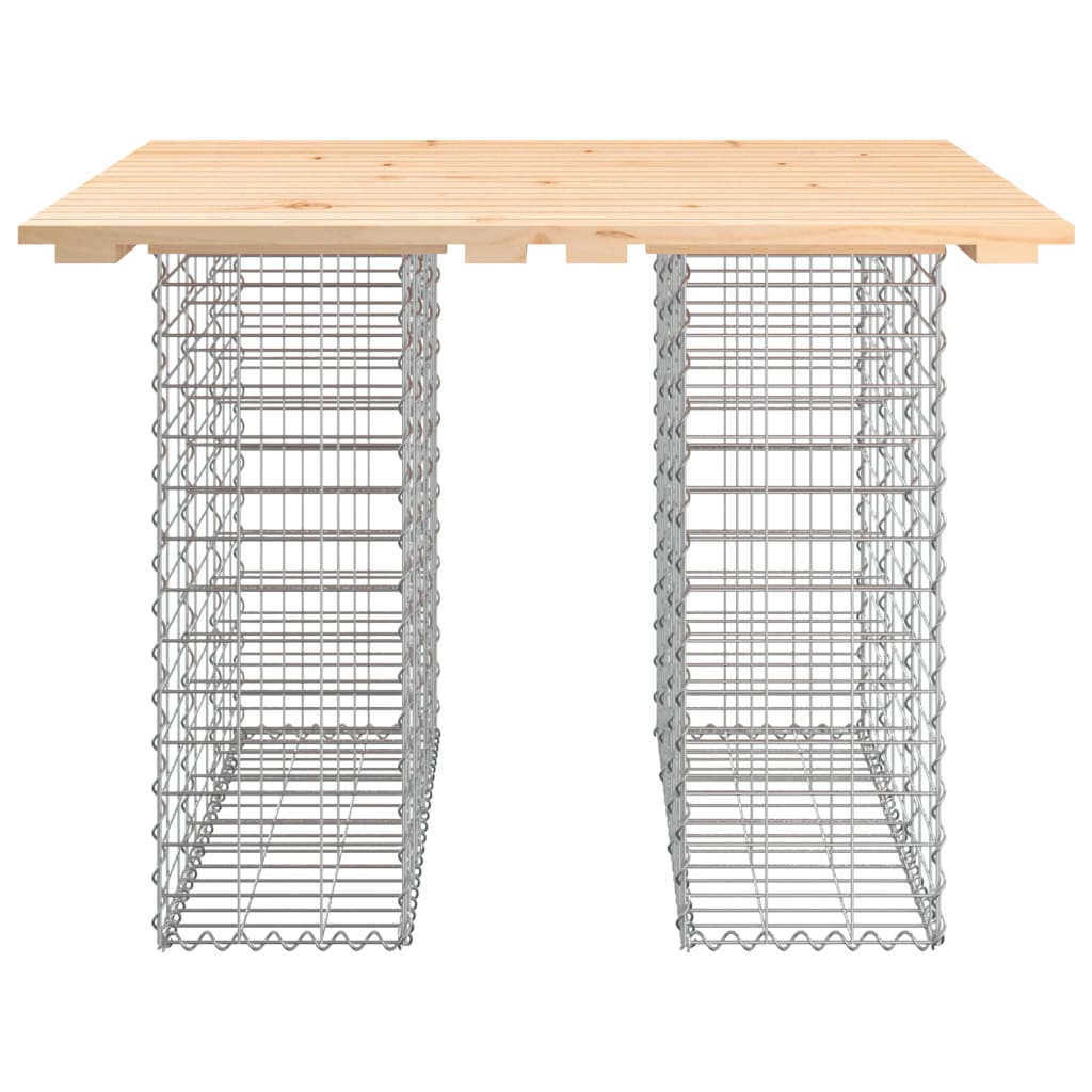 vidaXL Gartenbank aus Gabionen 100x102x72 cm Massivholz Kiefer