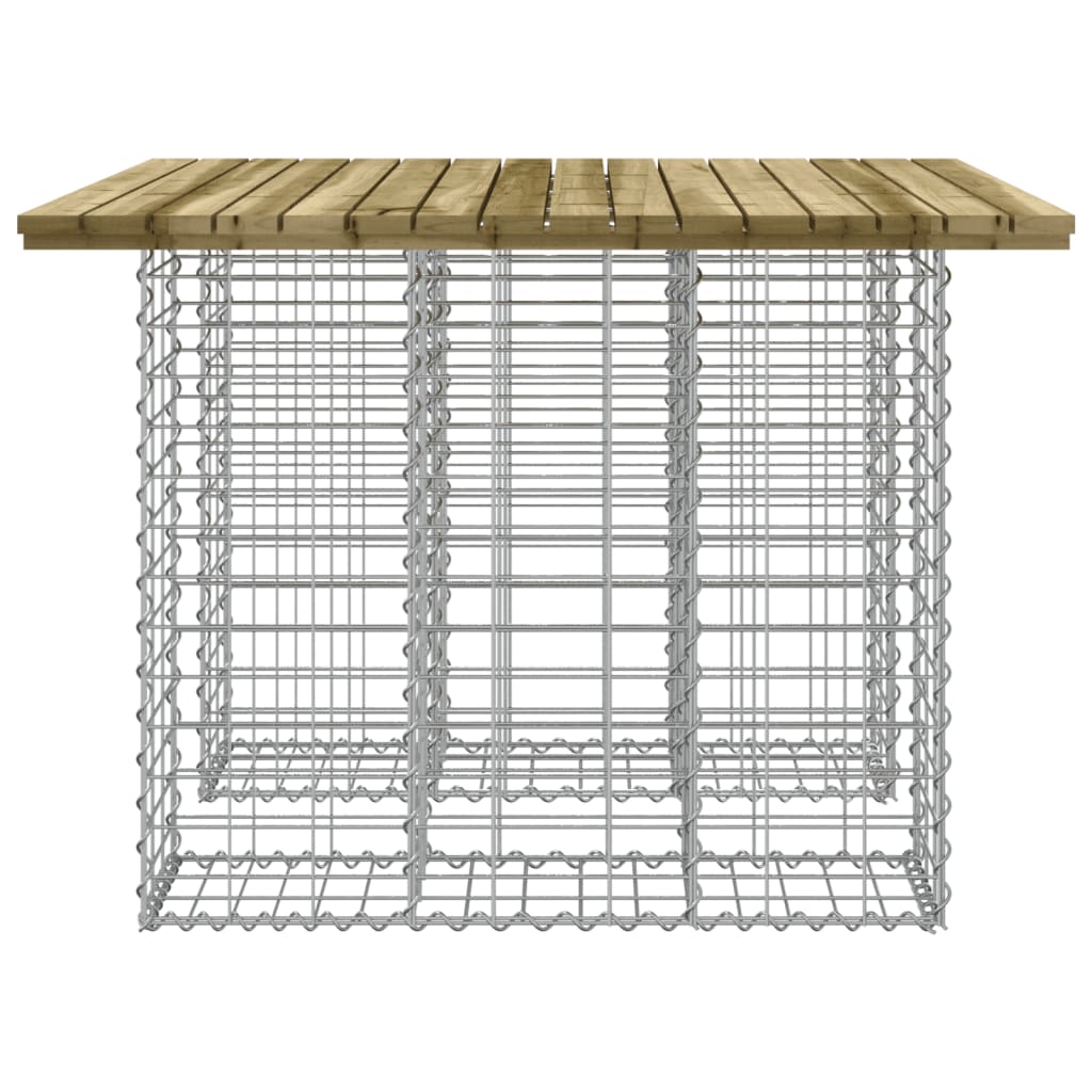 vidaXL Gartenbank aus Gabionen 100x102x72 cm Kiefernholz Imprägniert