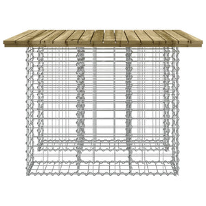 vidaXL Gartenbank aus Gabionen 100x102x72 cm Kiefernholz Imprägniert