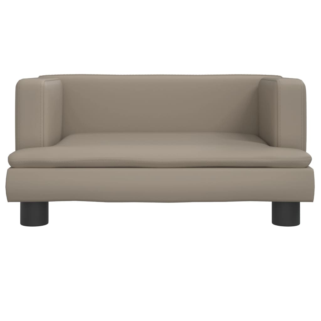 vidaXL Kindersofa Cappuccino-Braun 60x40x30 cm Kunstleder