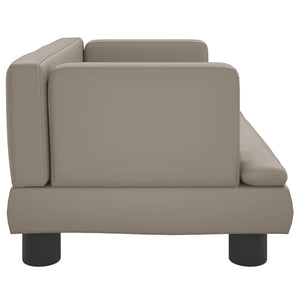 vidaXL Kindersofa Cappuccino-Braun 60x40x30 cm Kunstleder