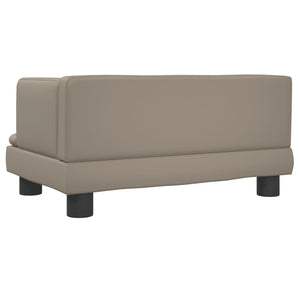 vidaXL Kindersofa Cappuccino-Braun 60x40x30 cm Kunstleder