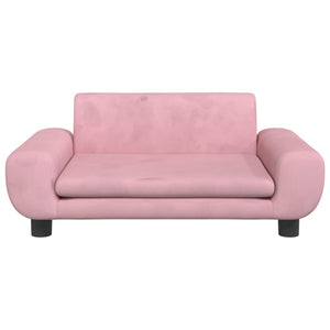 vidaXL Kindersofa Rosa 70x45x33 cm Samt