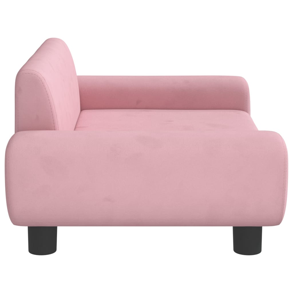 vidaXL Kindersofa Rosa 70x45x33 cm Samt