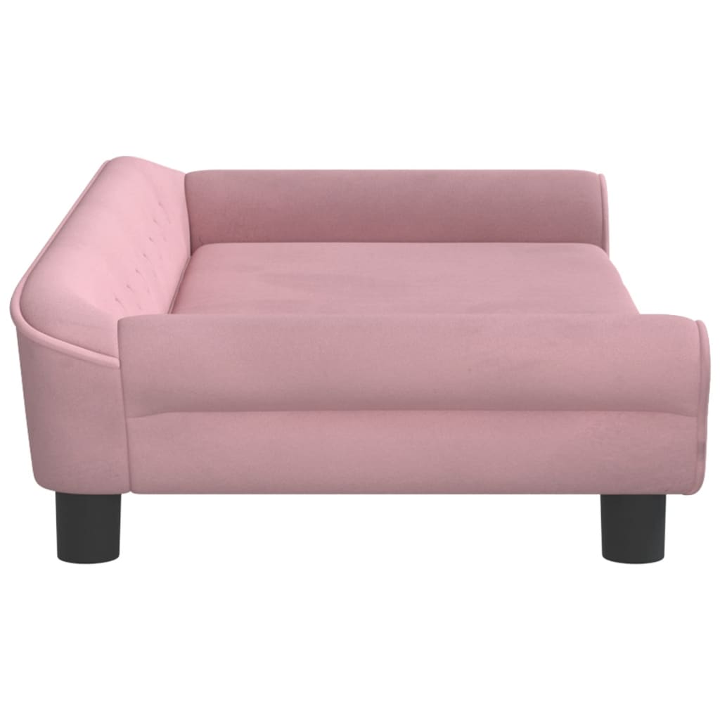 vidaXL Kindersofa Rosa 100x50x26 cm Samt