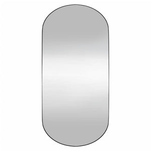 vidaXL Wandspiegel 45x100 cm Glas Oval