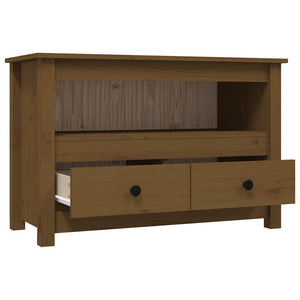 vidaXL TV-Schrank Honigbraun 79x35x52 cm Massivholz Kiefer