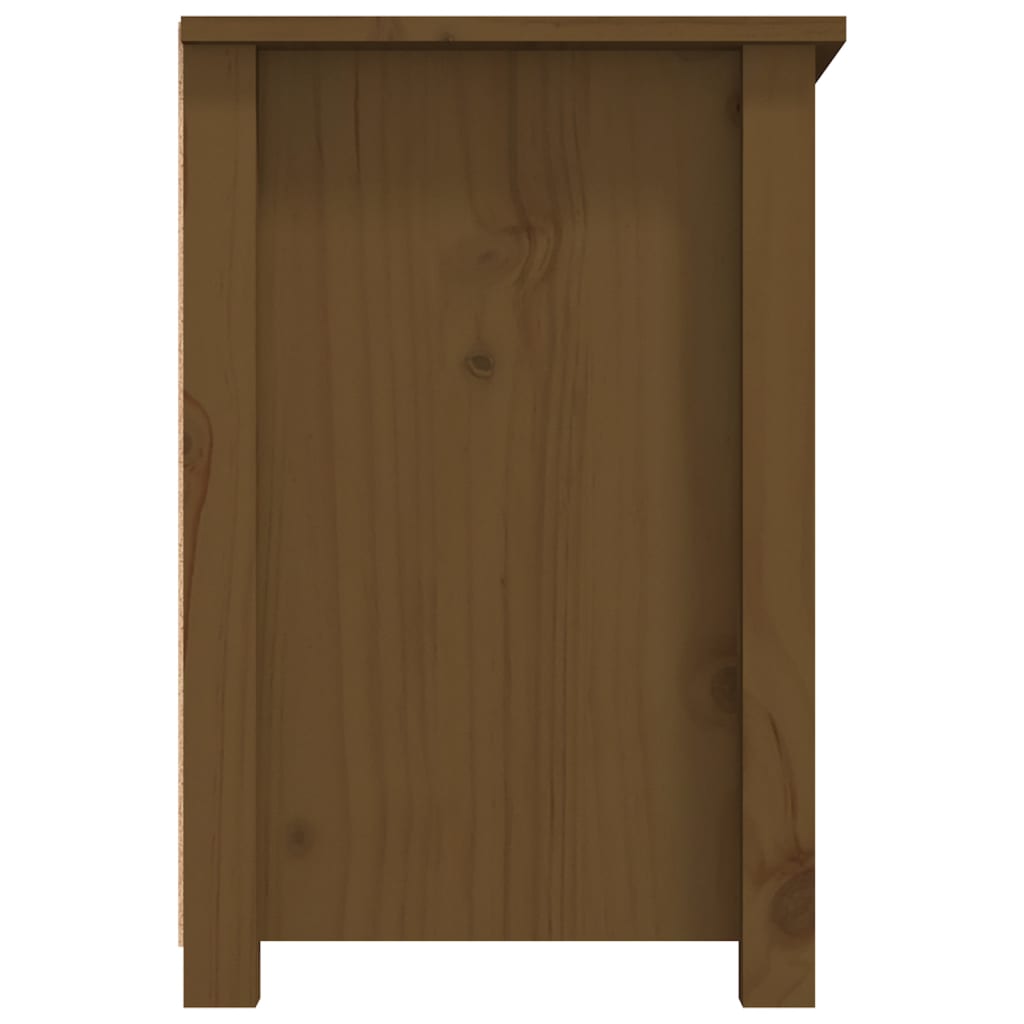 vidaXL TV-Schrank Honigbraun 79x35x52 cm Massivholz Kiefer