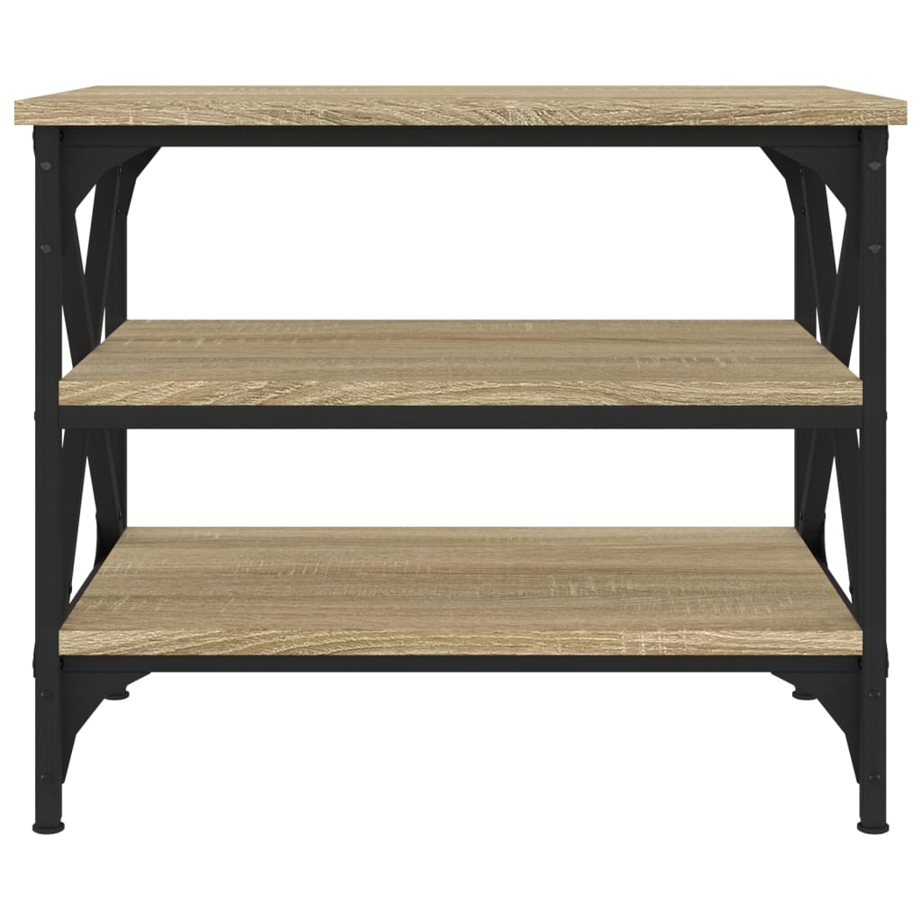 vidaXL Beistelltisch Sonoma-Eiche 55x38x45 cm Holzwerkstoff