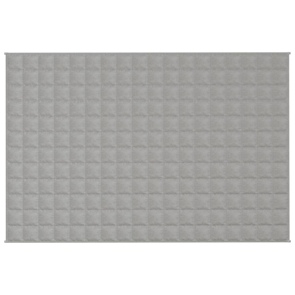 vidaXL Gewichtsdecke Grau 120x180 cm 5 kg Stoff