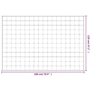 vidaXL Gewichtsdecke Grau 120x180 cm 5 kg Stoff