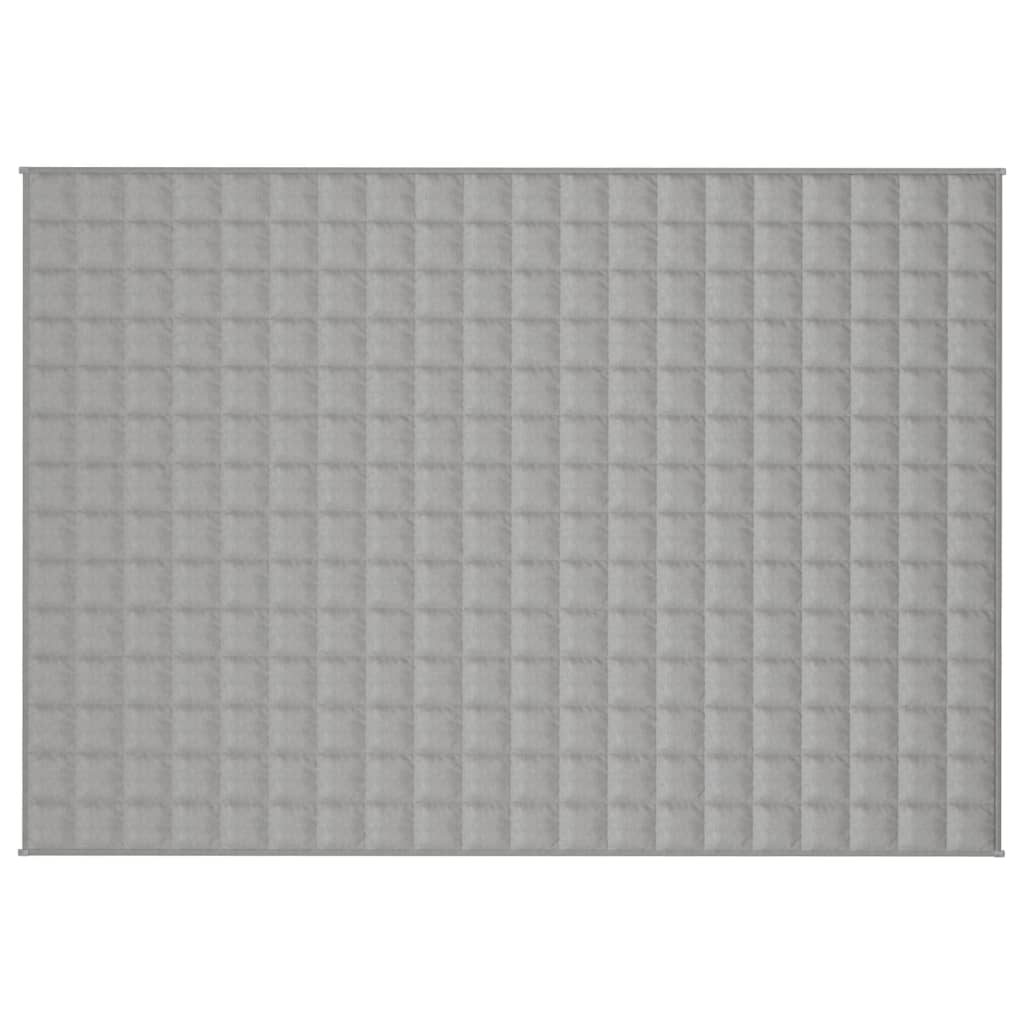 vidaXL Gewichtsdecke Grau 138x200 cm 6 kg Stoff