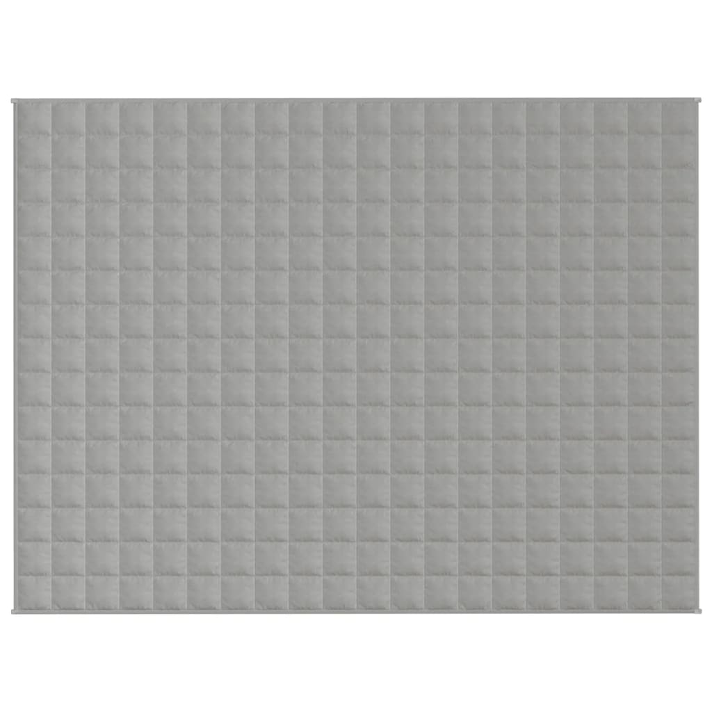 vidaXL Gewichtsdecke Grau 150x200 cm 11 kg Stoff