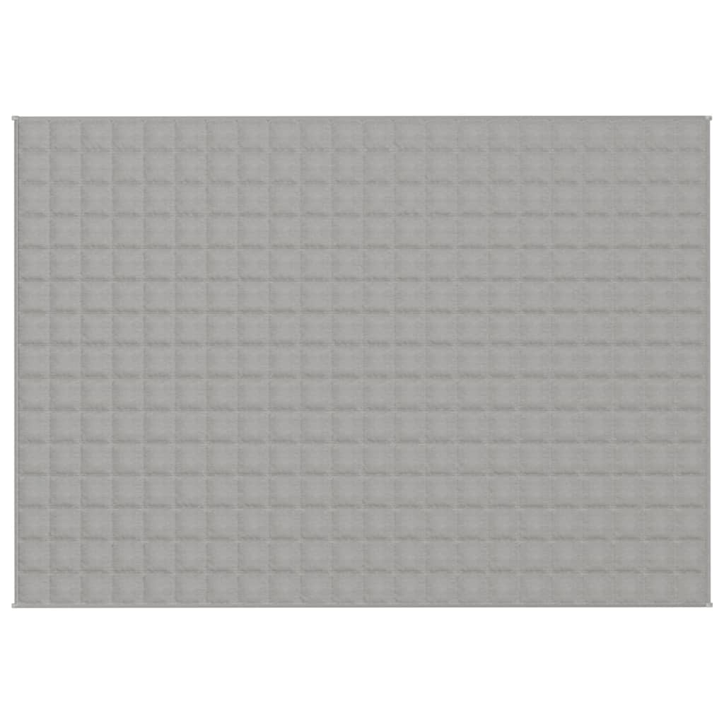 vidaXL Gewichtsdecke Grau 155x220 cm 7 kg Stoff