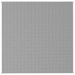 vidaXL Gewichtsdecke Grau 200x200 cm 9 kg Stoff