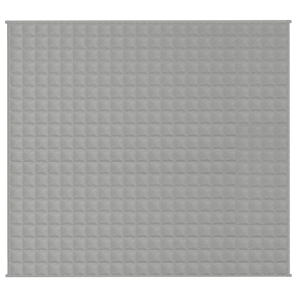 vidaXL Gewichtsdecke Grau 200x225 cm 9 kg Stoff