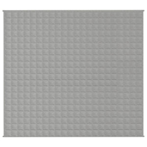 vidaXL Gewichtsdecke Grau 200x225 cm 9 kg Stoff