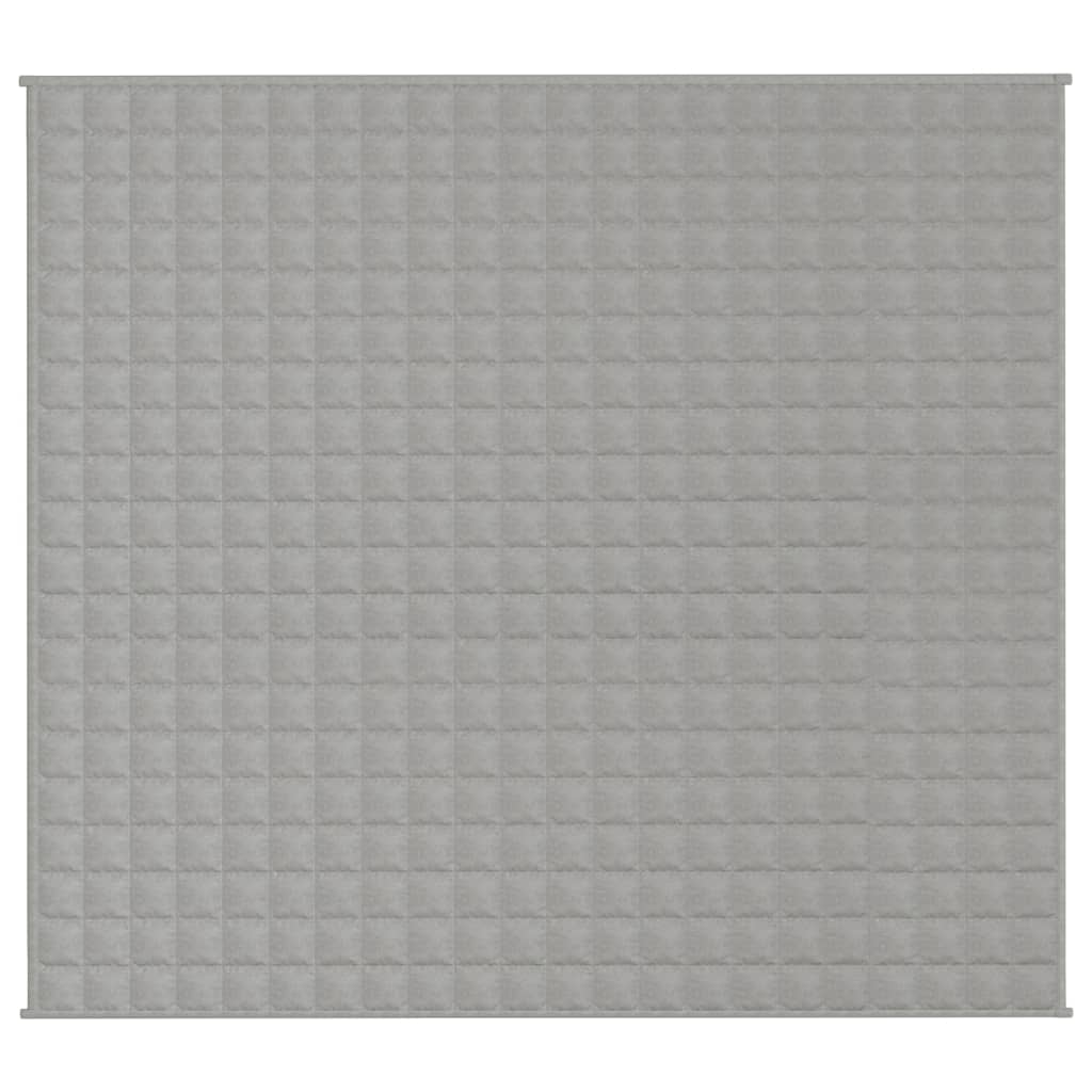 vidaXL Gewichtsdecke Grau 200x225 cm 13 kg Stoff