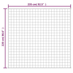 Gewichtsdecke Grau 220x235 cm 11 kg Stoff Stilecasa