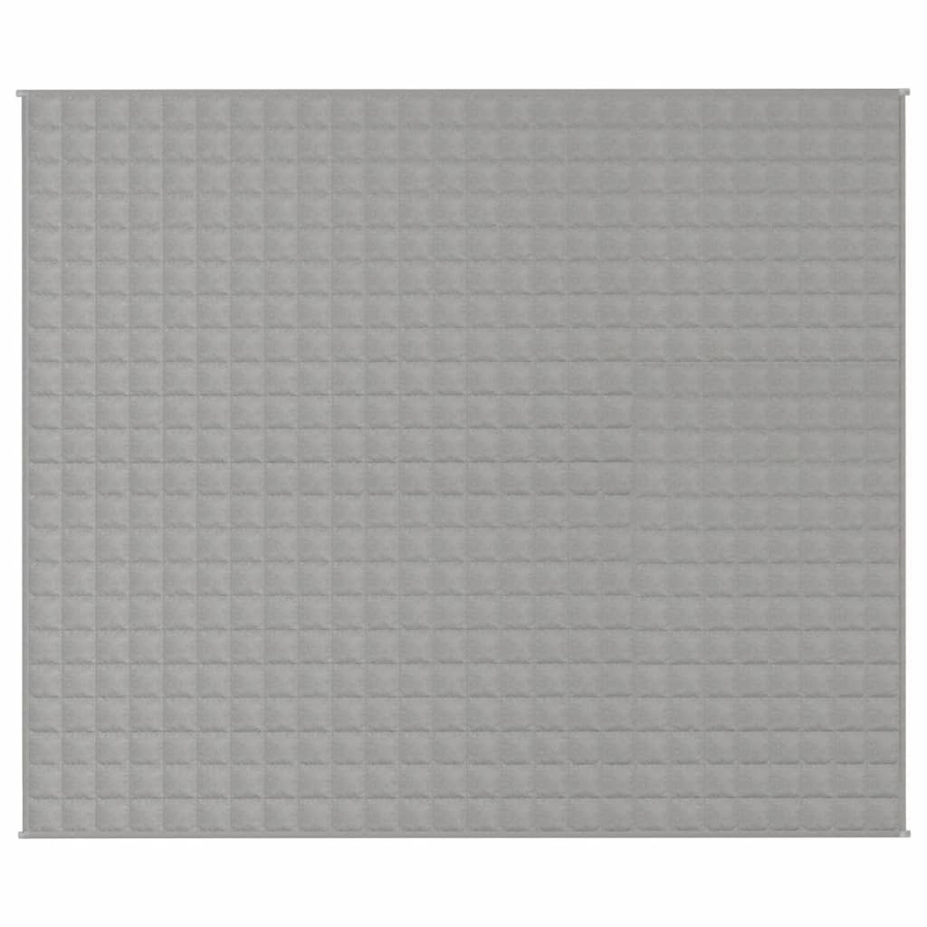 vidaXL Gewichtsdecke Grau 220x260 cm 11 kg Stoff