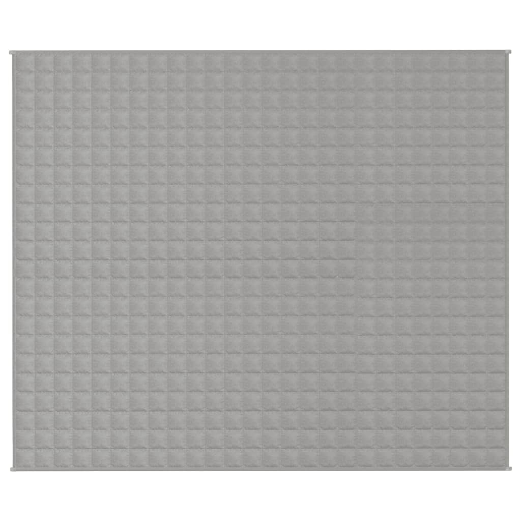 vidaXL Gewichtsdecke Grau 220x260 cm 15 kg Stoff