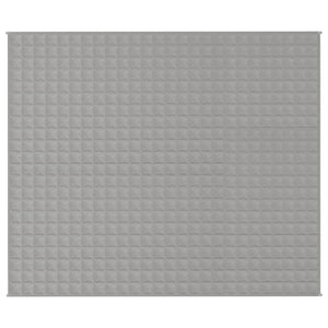 vidaXL Gewichtsdecke Grau 220x260 cm 15 kg Stoff