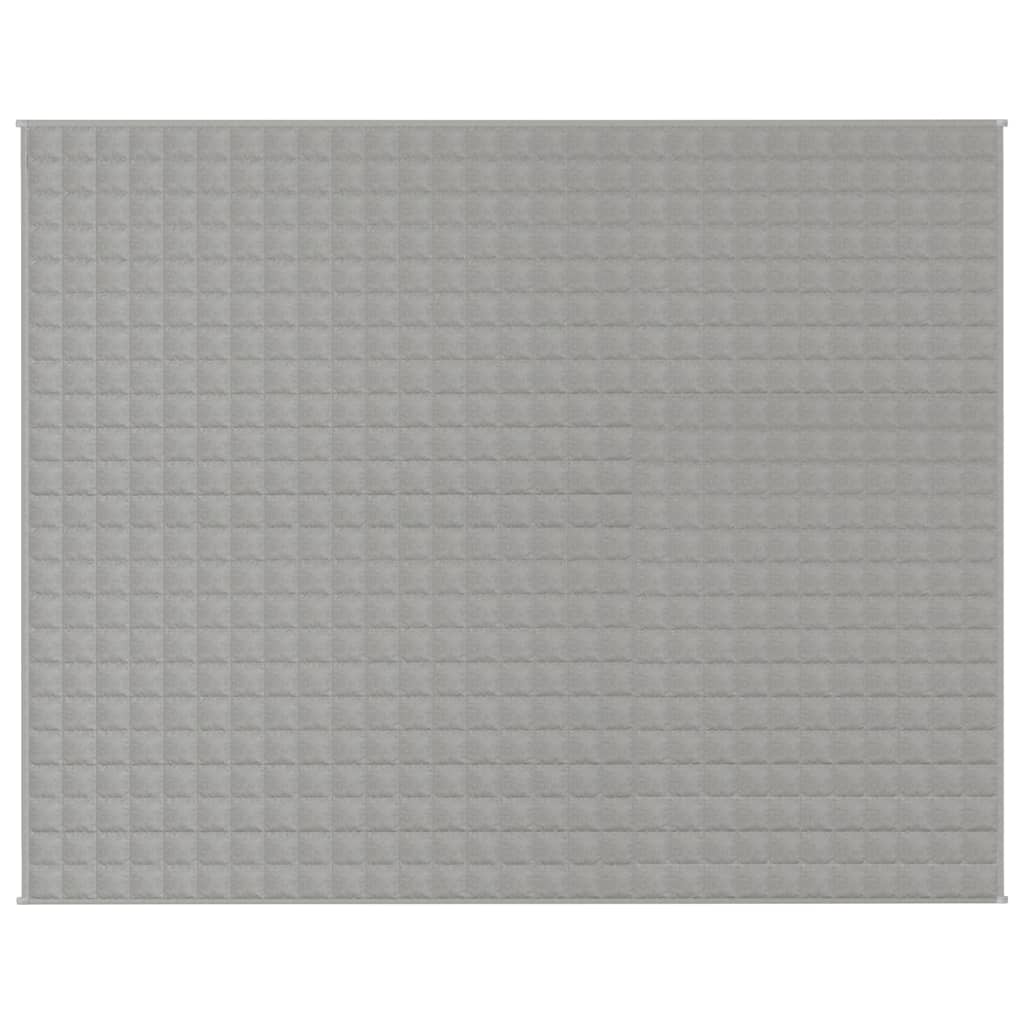 vidaXL Gewichtsdecke Grau 235x290 cm 15 kg Stoff