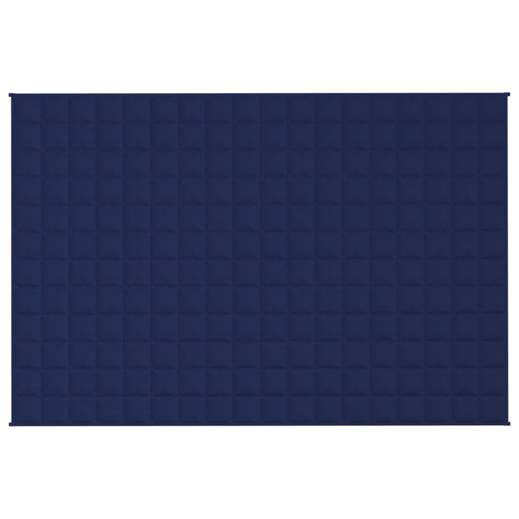 vidaXL Gewichtsdecke Blau 120x180 cm 9 kg Stoff