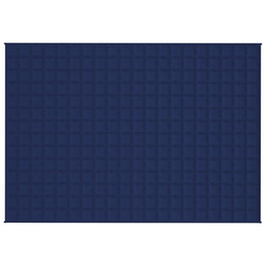 vidaXL Gewichtsdecke Blau 138x200 cm 10 kg Stoff