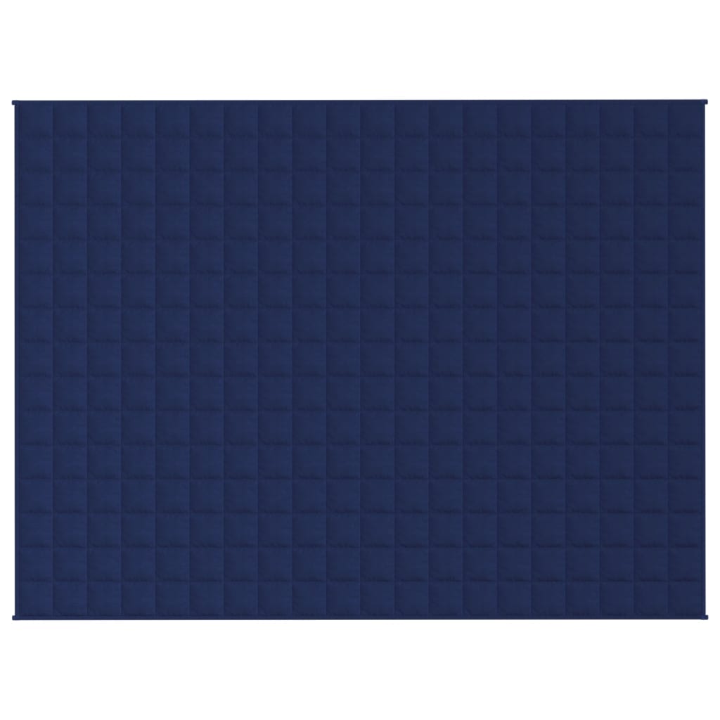 vidaXL Gewichtsdecke Blau 150x200 cm 7 kg Stoff