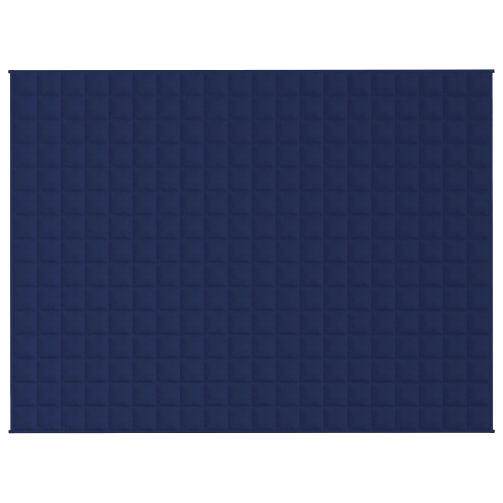 vidaXL Gewichtsdecke Blau 150x200 cm 11 kg Stoff