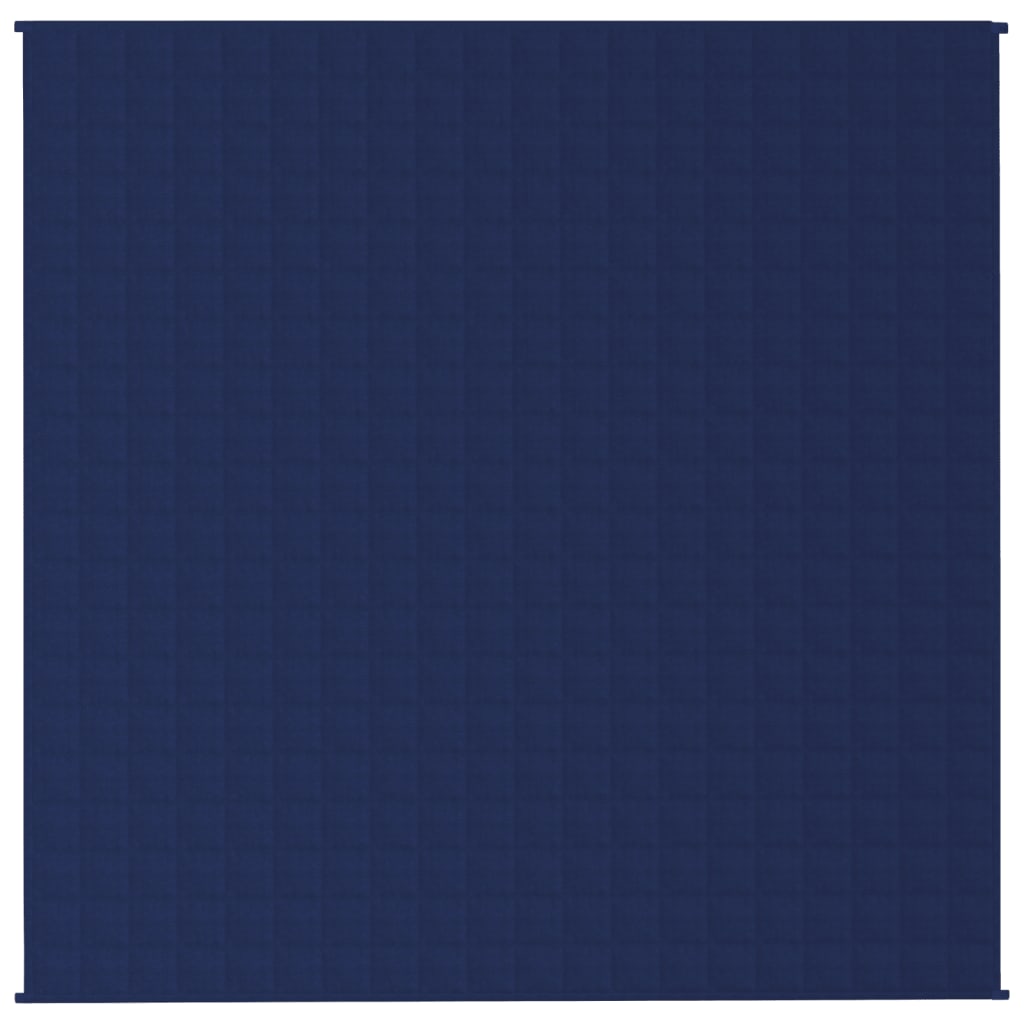 Gewichtsdecke Blau 200x200 cm 13 kg Stoff