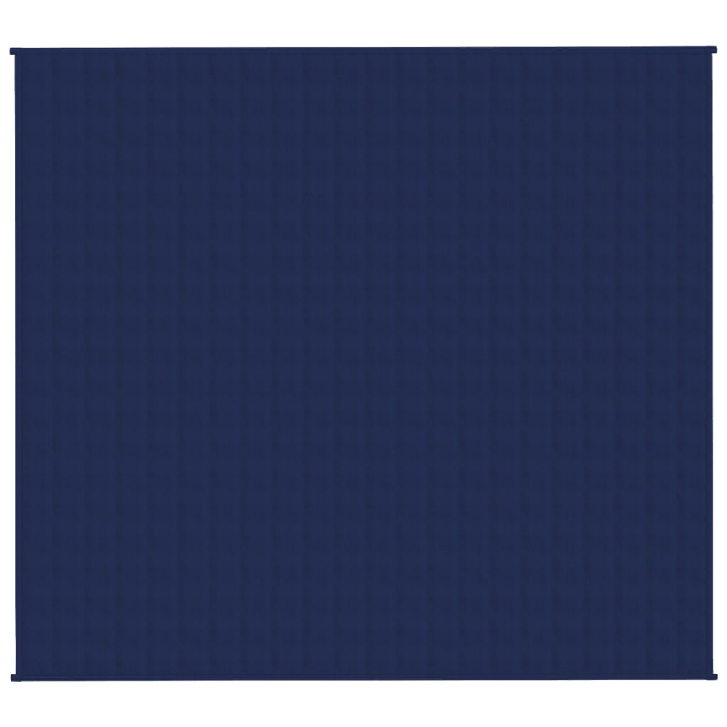 vidaXL Gewichtsdecke Blau 200x225 cm 9 kg Stoff