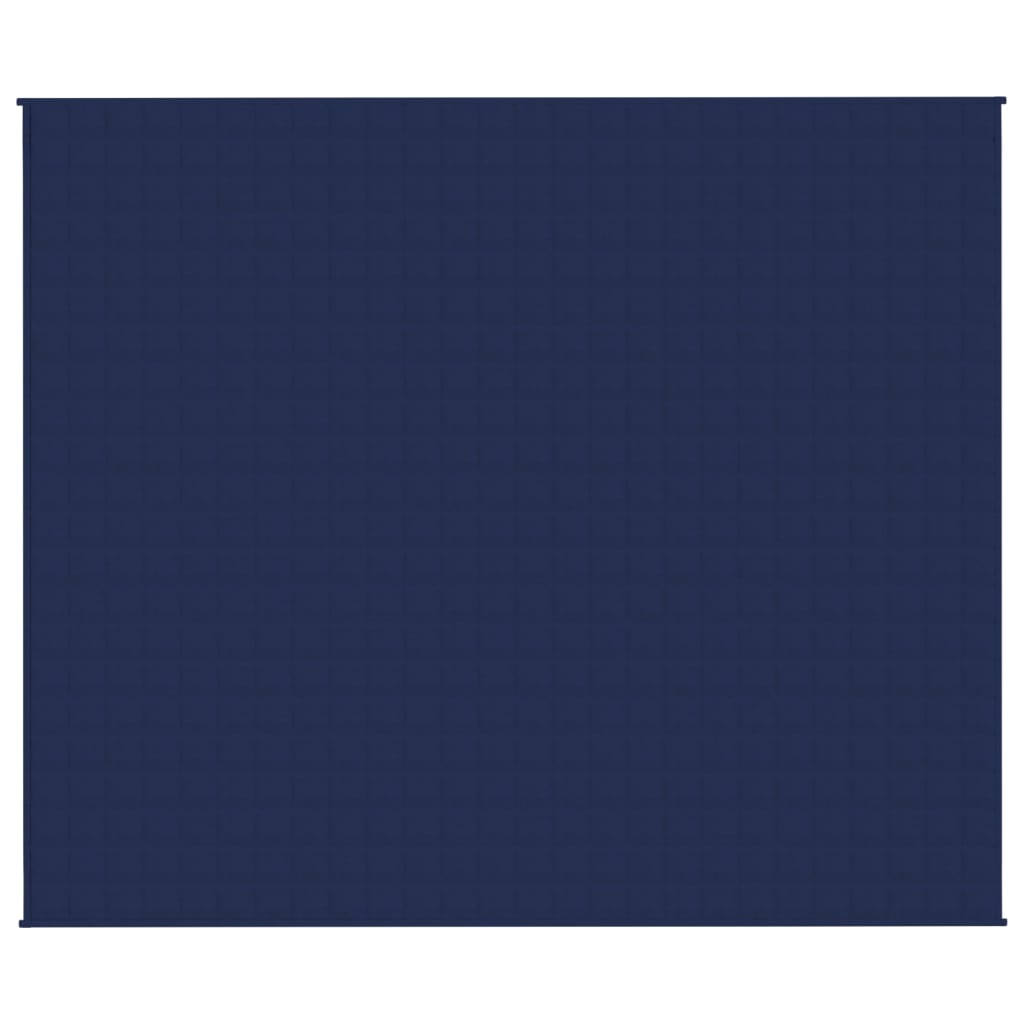 vidaXL Gewichtsdecke Blau 220x260 cm 15 kg Stoff