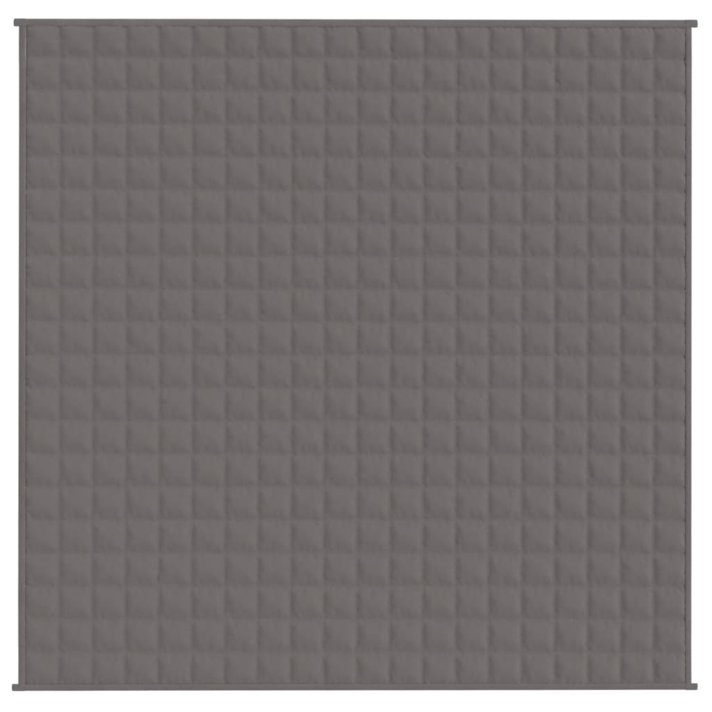 vidaXL Gewichtsdecke Grau 200x200 cm 9 kg Stoff