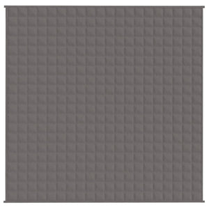 vidaXL Gewichtsdecke Grau 200x200 cm 9 kg Stoff