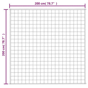 Gewichtsdecke Grau 200x200 cm 13 kg Stoff Stilecasa