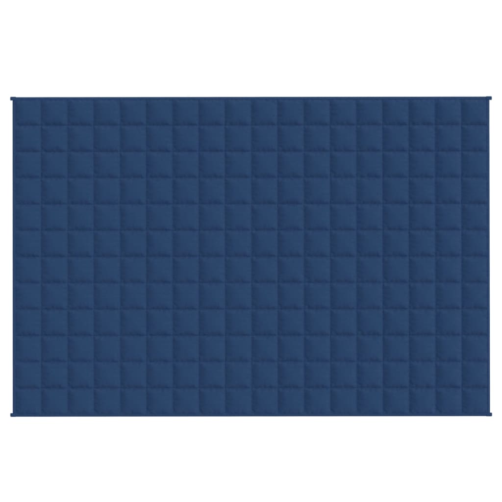 vidaXL Gewichtsdecke Blau 120x180 cm 9 kg Stoff