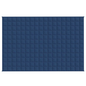 vidaXL Gewichtsdecke Blau 120x180 cm 9 kg Stoff