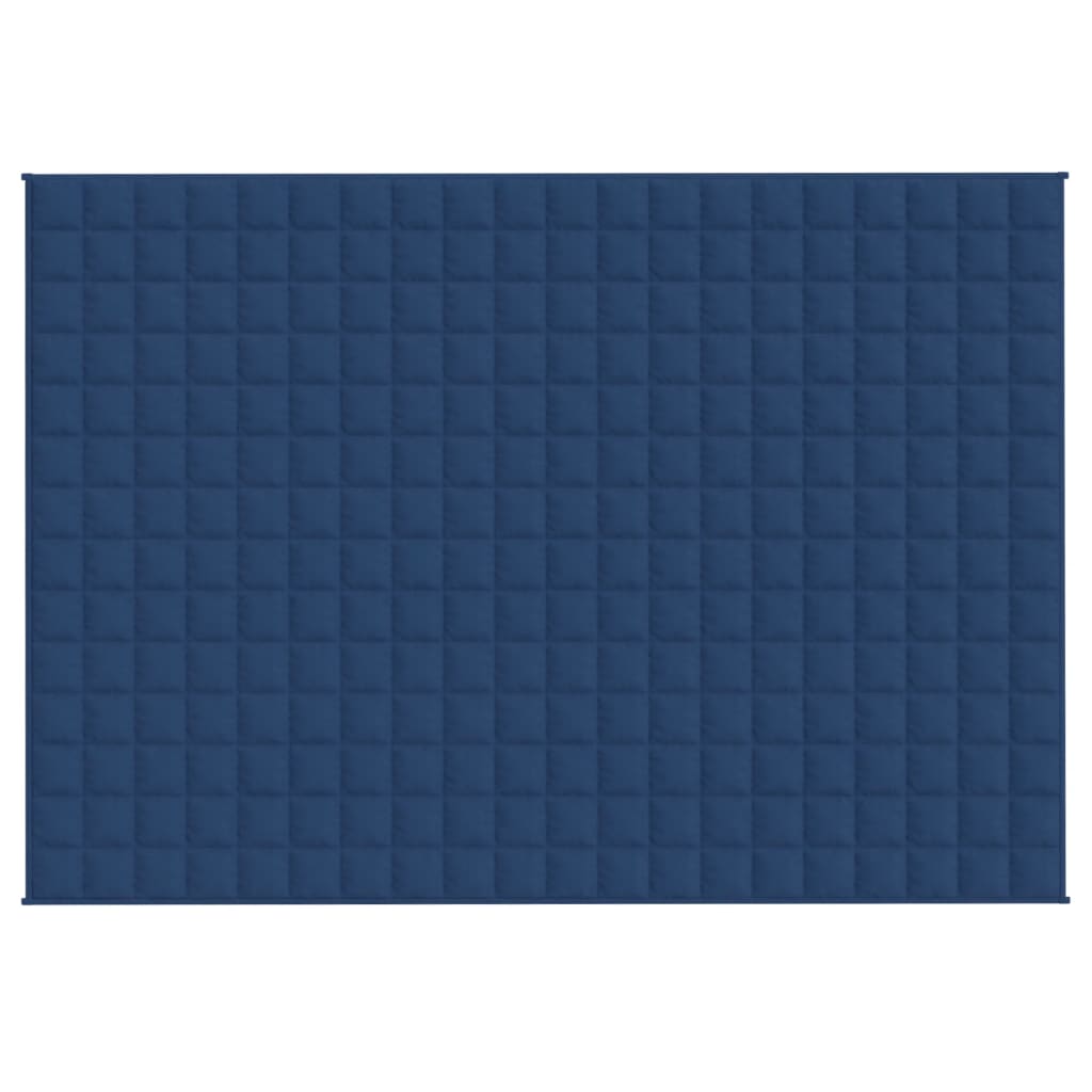 vidaXL Gewichtsdecke Blau 138x200 cm 10 kg Stoff