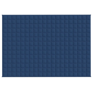 vidaXL Gewichtsdecke Blau 138x200 cm 10 kg Stoff