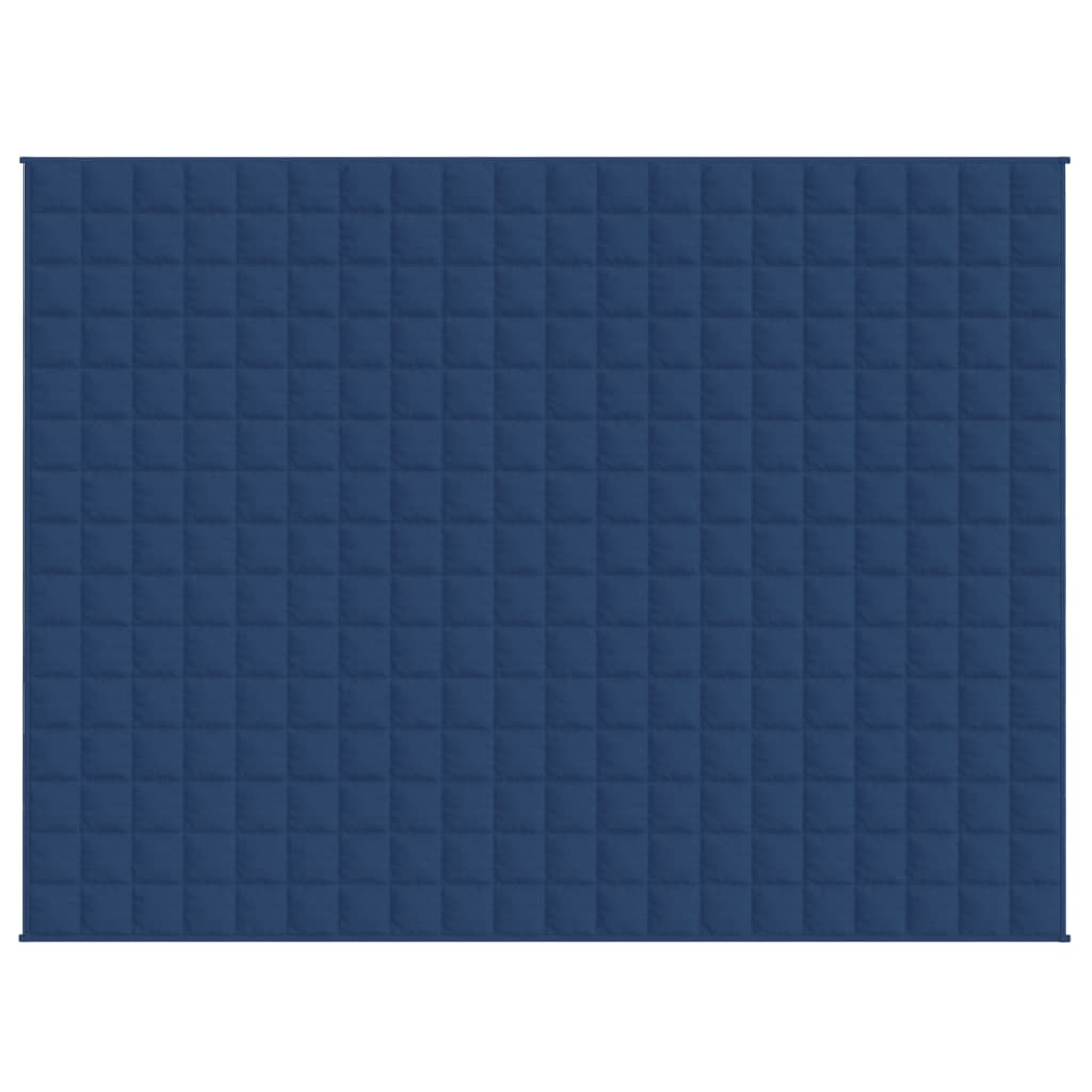 vidaXL Gewichtsdecke Blau 150x200 cm 11 kg Stoff