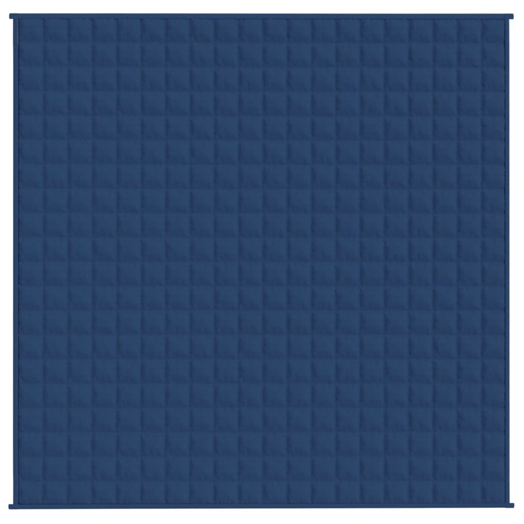 Gewichtsdecke Blau 200x200 cm 13 kg Stoff