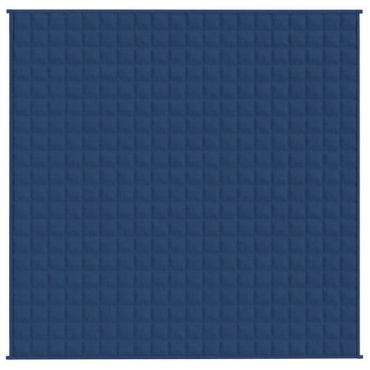 vidaXL Gewichtsdecke Blau 200x200 cm 13 kg Stoff